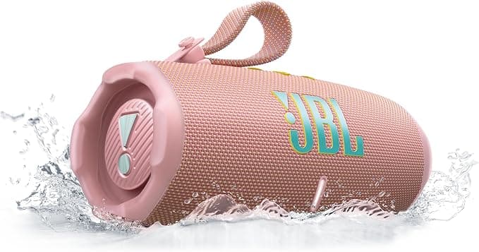 JBL Charge 6, Portable Wireless Bluetooth Speaker, 28 Hours Battery Life, IP68 Waterproof, Dust and Shock Resistant, JBL Pro Sound with AI Sound Boost, Auracast Multi-Speaker Connection, Pink - Image 1