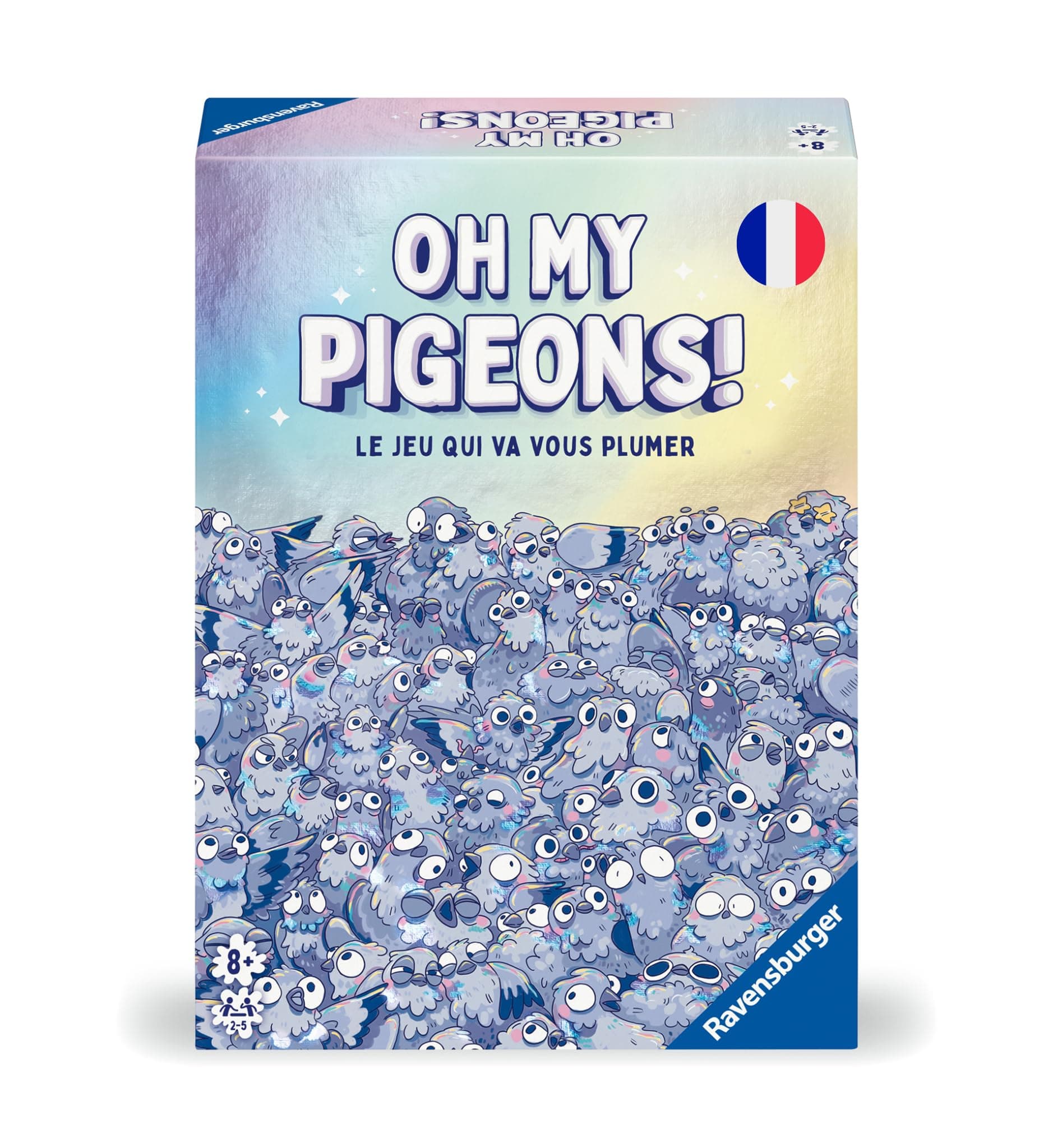Ravensburger - Oh My Pigeons! - Funny and Family Party Game - 2-5 Players from 8 Years - Plumez Your Opponents - Quick Games of 15 Minutes - French Version - 22894 - Image 1