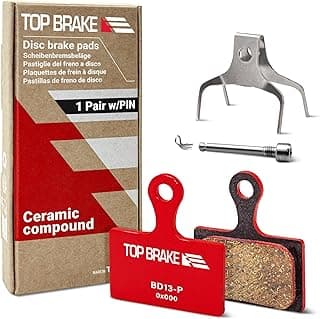 Disc Brake Pads for Shimano XTR-M9100 RX400/810 Tektro HD-R310 510 TRP-Hylex Road Bike | Ceramic Compound, Silent Option, Performance Version, Red (PIN Included)