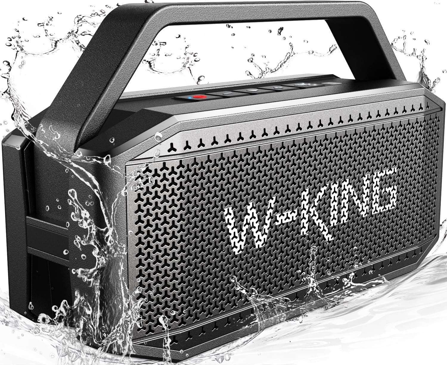 W-KING Powerful Bluetooth Speaker, 60W(100W Peak) Portable Waterproof Bluetooth Speaker Wireless Site Deep Bass/External Battery/Pairing/40H/TF/AUX/EQ, Big Outdoor Party Boombox - Image 1