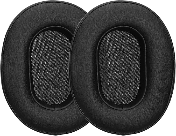 kwmobile 2 x Foam Ear Pads Compatible with Sony WH-XB900N Headphones Black