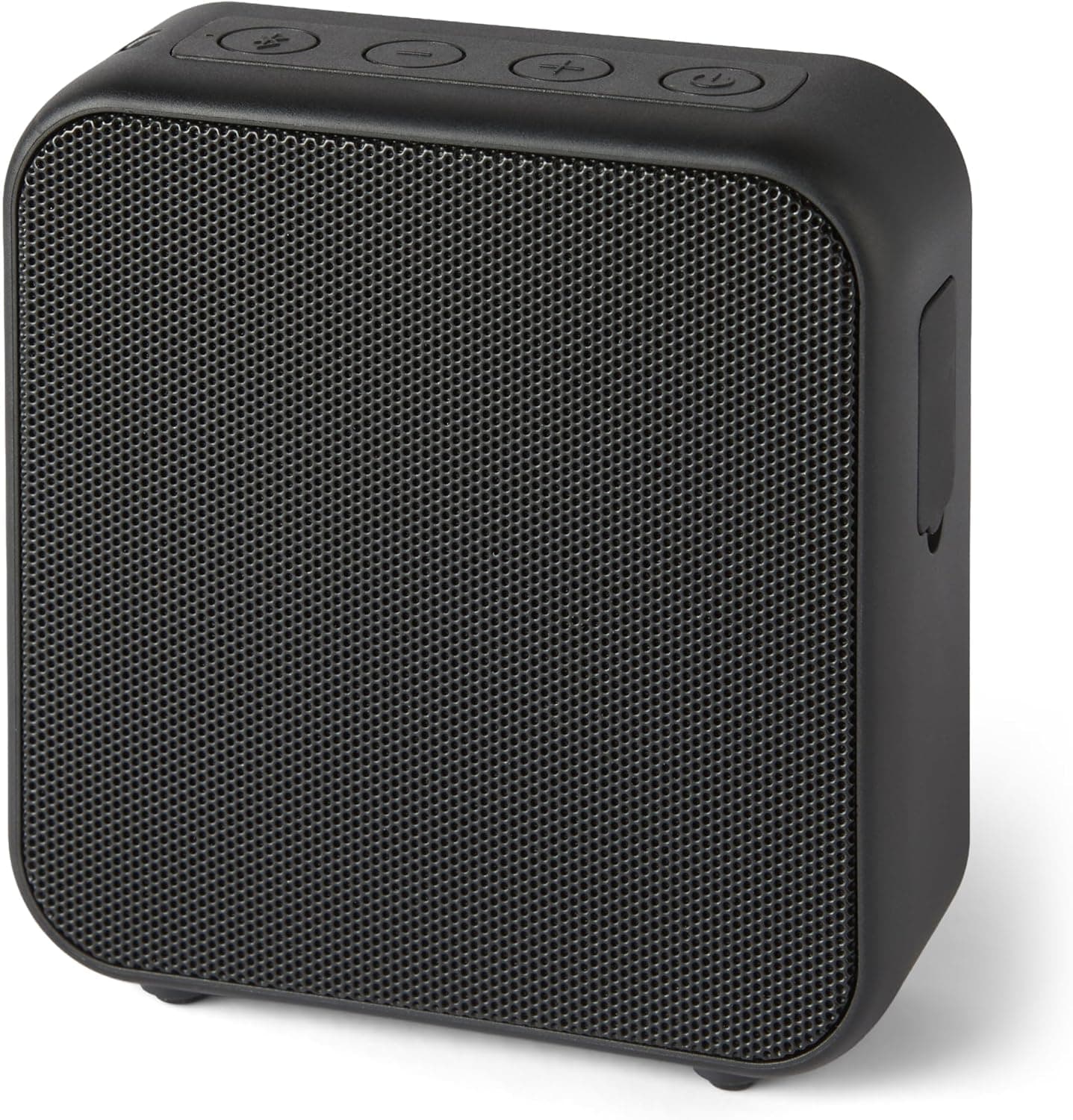 Amazon Basics Enceinte Bluetooth sans Fil, autonomie de 6 Heures, étanchéité IPX5, Utilisation en intérieur et extérieur, Taille compacte, Noir