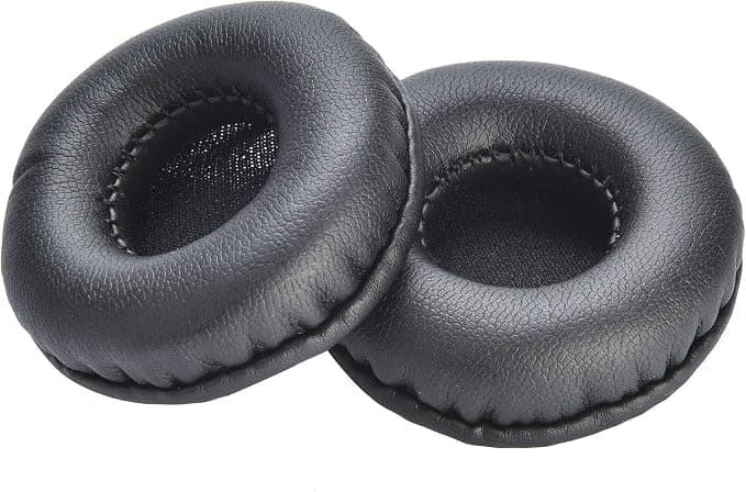 Yizhet 1 Pair 80mm Replacement Ear Pads for Sony Philips ATH Headphones Comfortable Foam Diameter 80mm Black - Image 1