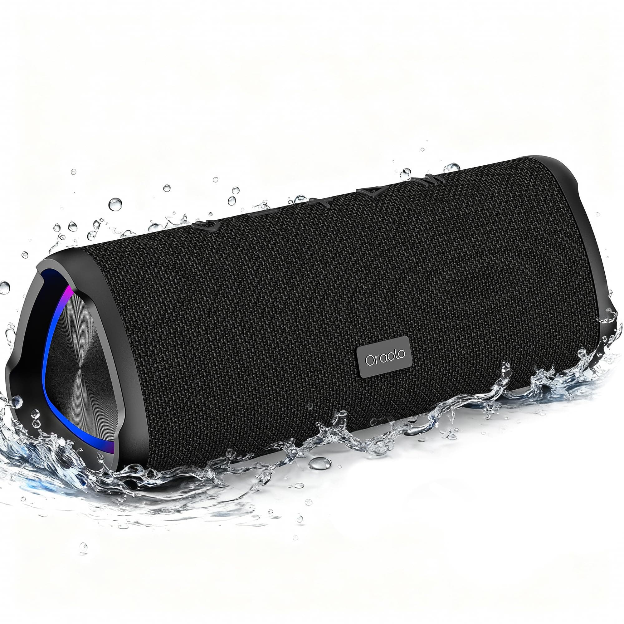 Portable Bluetooth 6.0 Speaker, Bluetooth Speaker 30H Autonomy, Powerful 24W Bluetooth Speakers, 360 Degree Surround, IPX6 Waterproof, TWS Pairing, USB, RGB,AUX, TF Card, Party/Travel/Outdoor - Image 1
