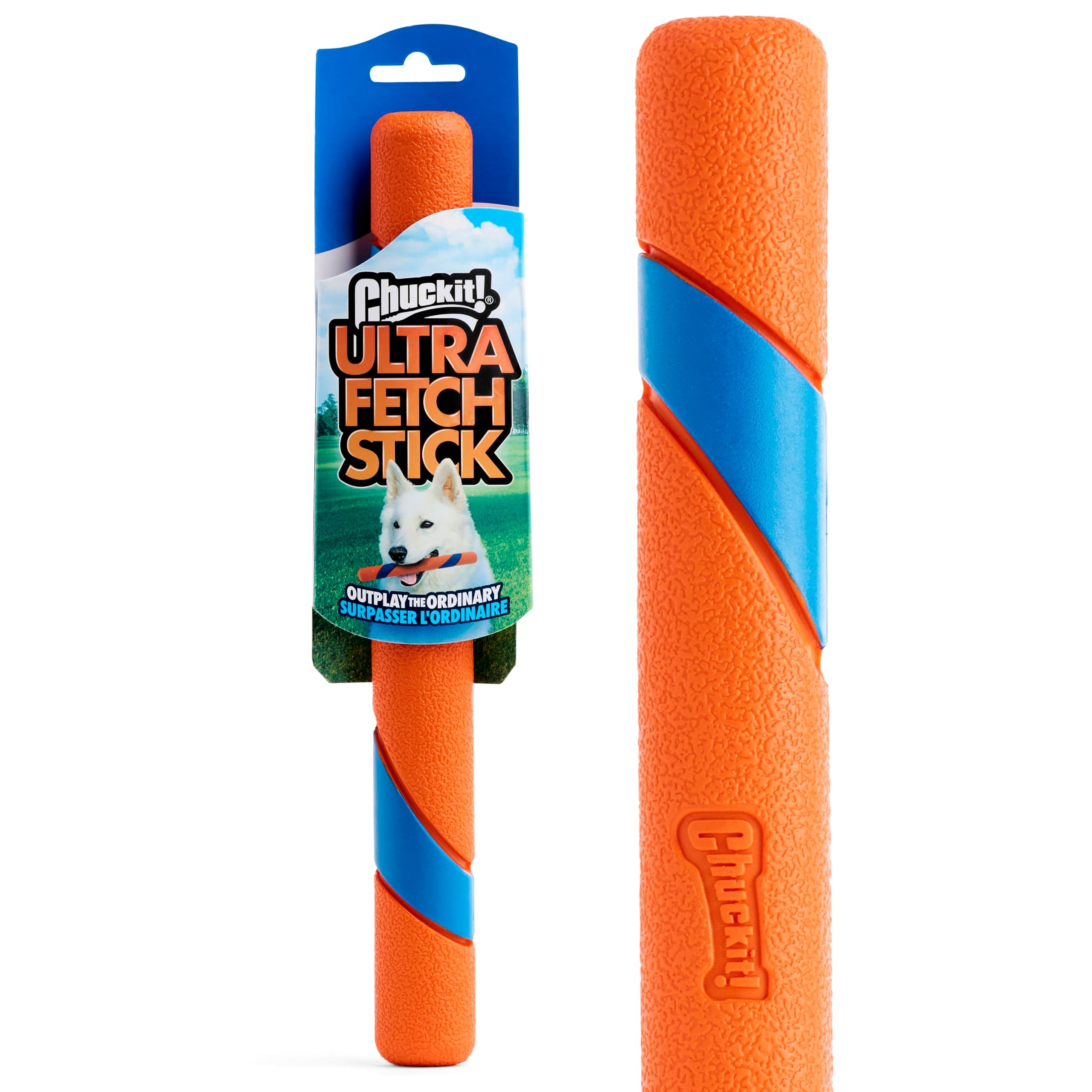 Chuckit! Ultra Fetch Stick - Dog Chase & Chew Stick - Ideal Toy for Object Report Games - Sturdy Rubber - Strengthens Complicity - One Size