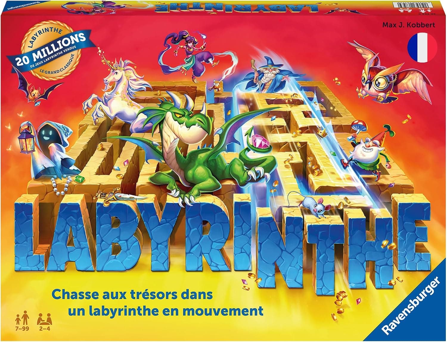Ravensburger - Labyrinthe - Jeu de Société 7 Ans et Plus - Jeu de Plateau Famille - Stratégie et Réflexion - 2 à 4 Joueurs - Nouvelle Édition - Version Française - 26743 - Image 1