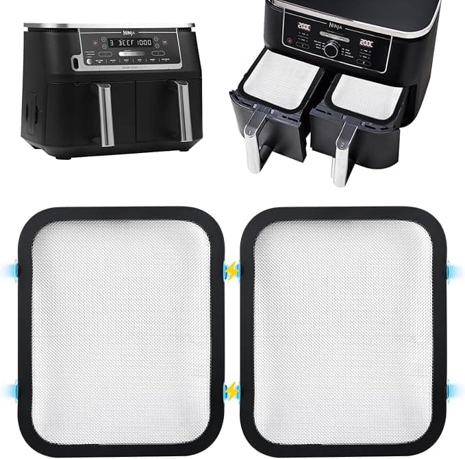 2 x Air Fryer Ninja 9.5 L Foodi Max Dual Zone AF400EU & AF451EU Magnetic Reusable Accessories Air Fryer for Ninja Effective Protection of Heating Spiral - Image 1
