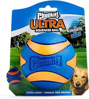 Chuckit Chuckit! Balle couinante en Caoutchouc pour Chien - Jouet à Rebond élevé pour Lanceur d'eau et Terre - XL