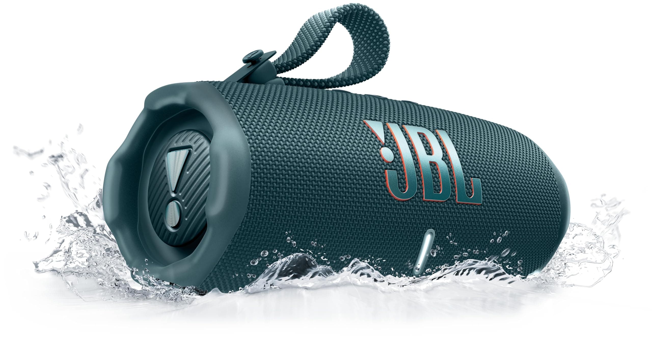 JBL Charge 6, Portable Wireless Bluetooth Speaker, 28 Hours Battery Life, IP68 Waterproof, Dust and Shock Resistant, JBL Pro Sound with AI Sound Boost, Auracast Multi-Speaker Connection, Blue