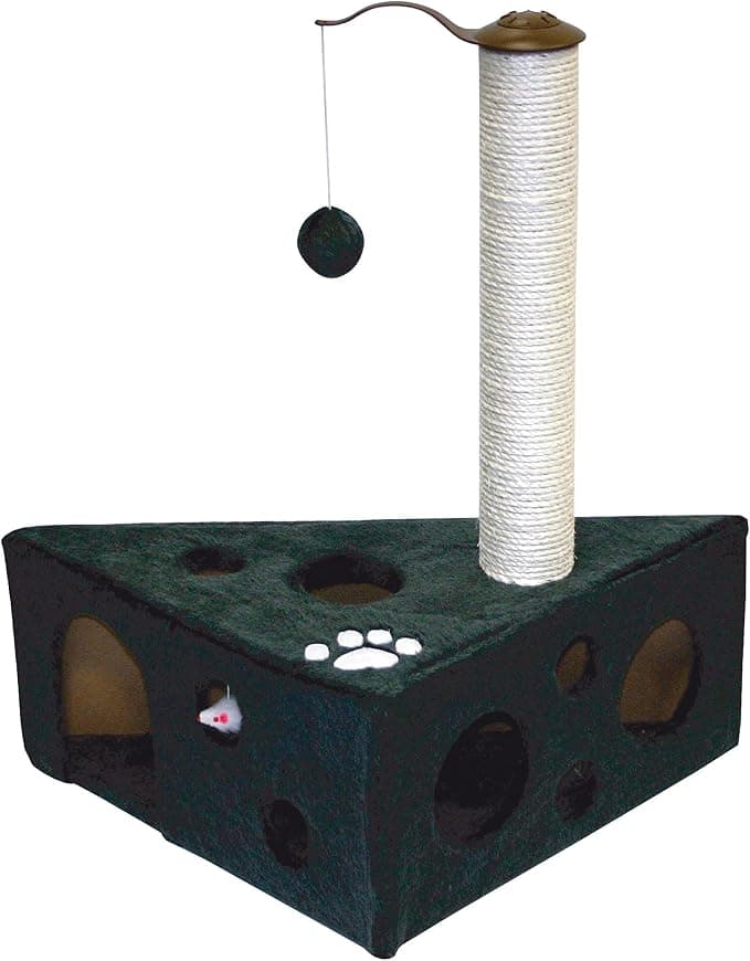 duvoplus, Scraper Felix 46x46x68 cm Anthracite, Scratching post, Anthracite, Cat - Image 1