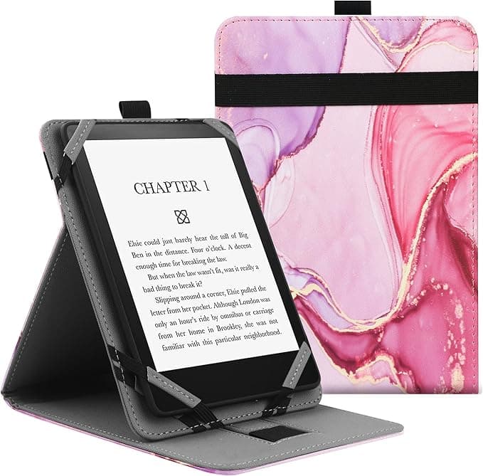 Sony VOVIPO Universal Protective Case for Kindle Paperwhite E-Reader 6-7 Inches, Folio Case Compatible with Sony/Kobo/Tolino/Pocketbook/Kindle 6 Inch 6.8 Inch 7 Inch, Viewing Angle Adjustable-MPK