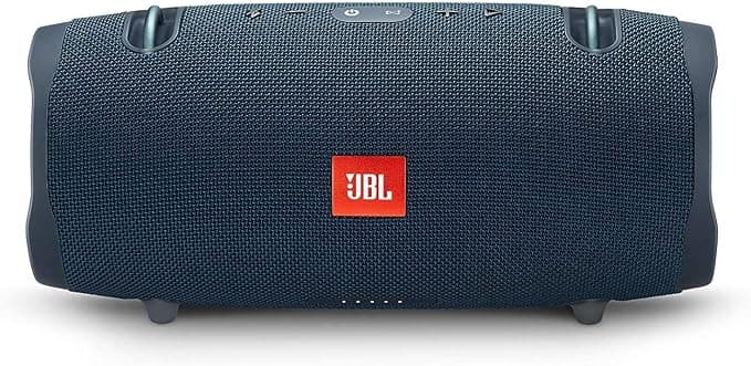 DevaCurl 1 x JBL Xtreme 2 Portable Waterproof Wireless Bluetooth Speaker 18/8 Stainless Steel Blue - Image 1