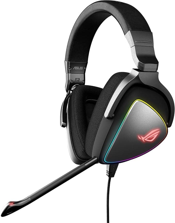 ASUS ROG Delta - RGB Gaming Headset with Four Hi-Res DACs from ESS (USB-C Connector for PC, Consoles and Mobile Devices, AURA Sync RGB)