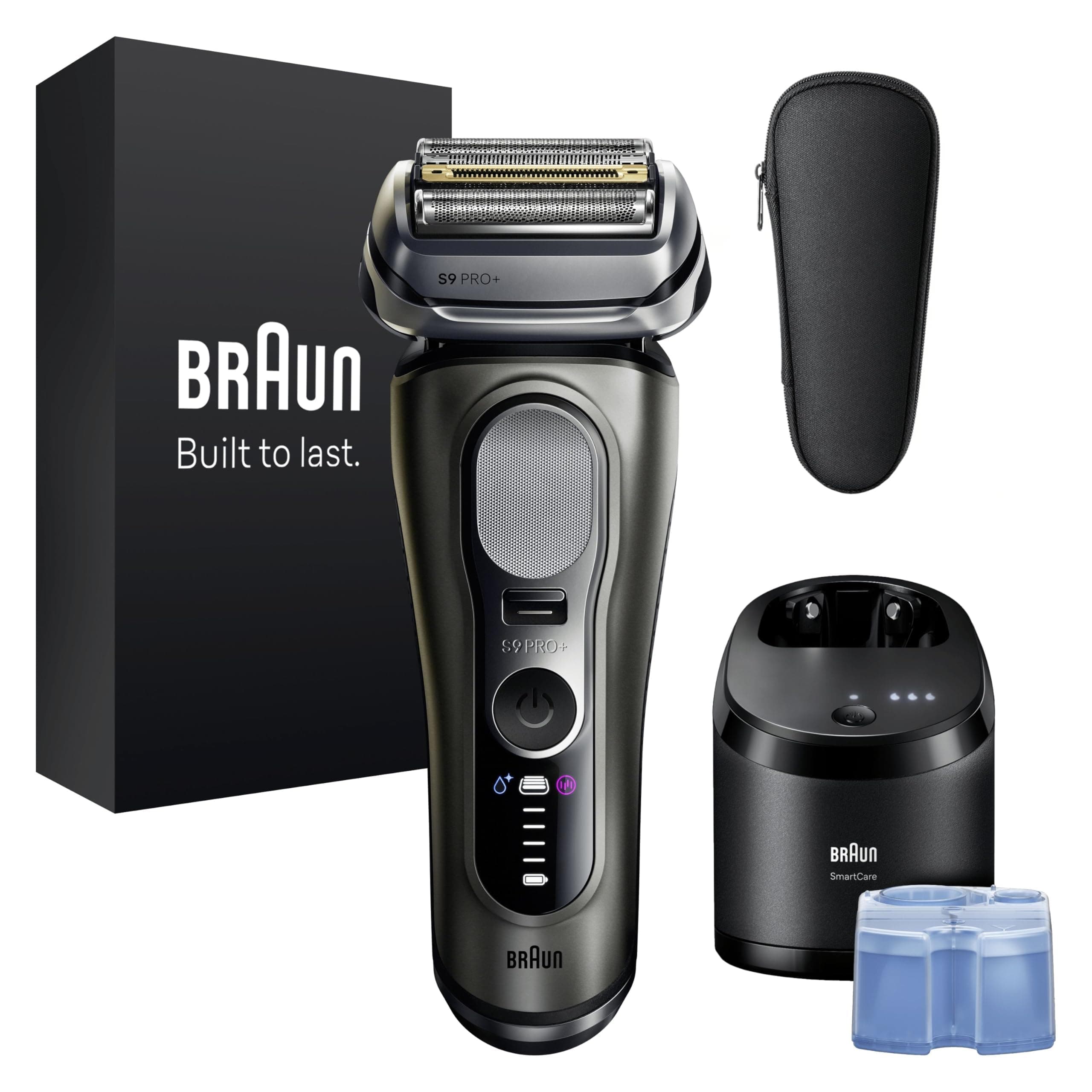 Braun Rasoir Electrique Homme Series 9+ PRO 9665CCE Graphite, Etanche, Lames De Précision Ultra-Fines Et Tondeuse Pro Trimmer Pour Bien Raser La Barbe, Coffret Rasage Avec Station De Nettoyage - Image 3