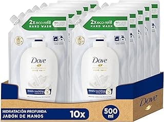 Dove Recharge de crème lavante hydratante 500 ml - Lot de 10