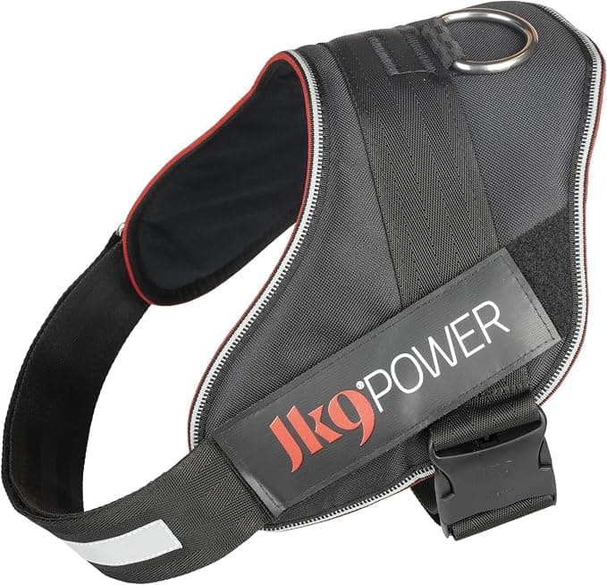 Julius-K9 Red Line Dog Harness with Patches without Handle Size XL / 2 Red Line - Image 1