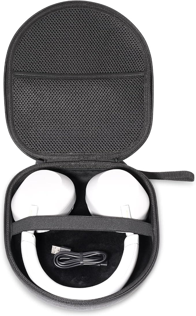 ProCase Case for JBL Tune 520BT 510BT 720BT 760NC 770NC/ JBL Live 770NC/ JBL T500BLK/ BERIBES/Bose QuietComfort SC/Soundcore Q20i Headphones Universal Carrying Case – Black - Image 1