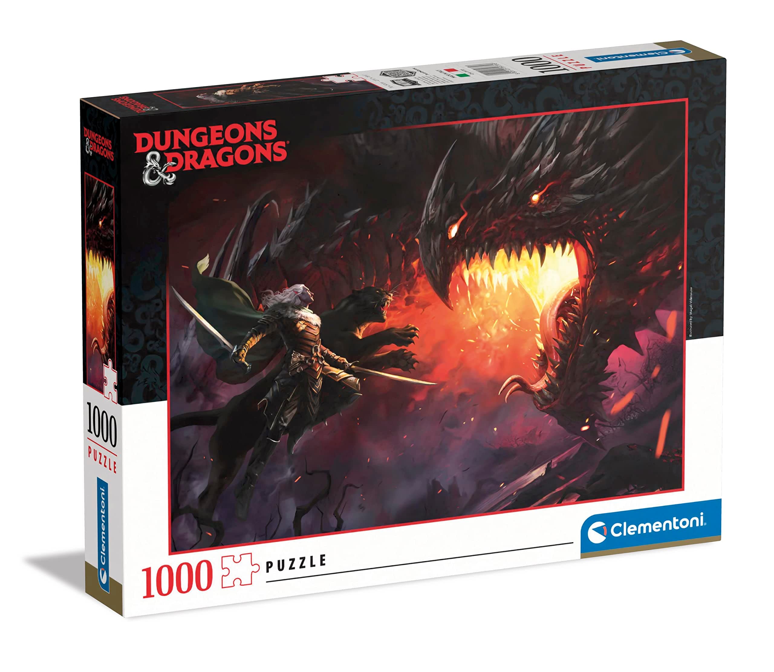 Clementoni Dungeons & Dragons-1000 Pieces-Puzzle, Entertainment for Adults-Made in Italy, 39735 - Image 1