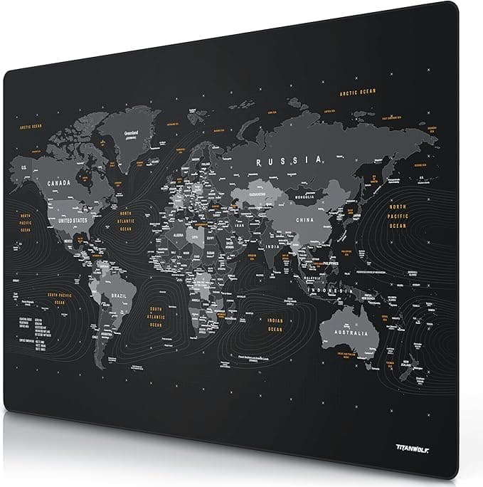 Razer TITANWOLF Gaming Mouse Mat XXXL 1200 x 800 mm, Mouse Mat Extra Large XXXL 120 x 80 cm, Fabric Desk Pad – High Precision and Speed for Roccat Razer Logitech Mouse and Keyboard