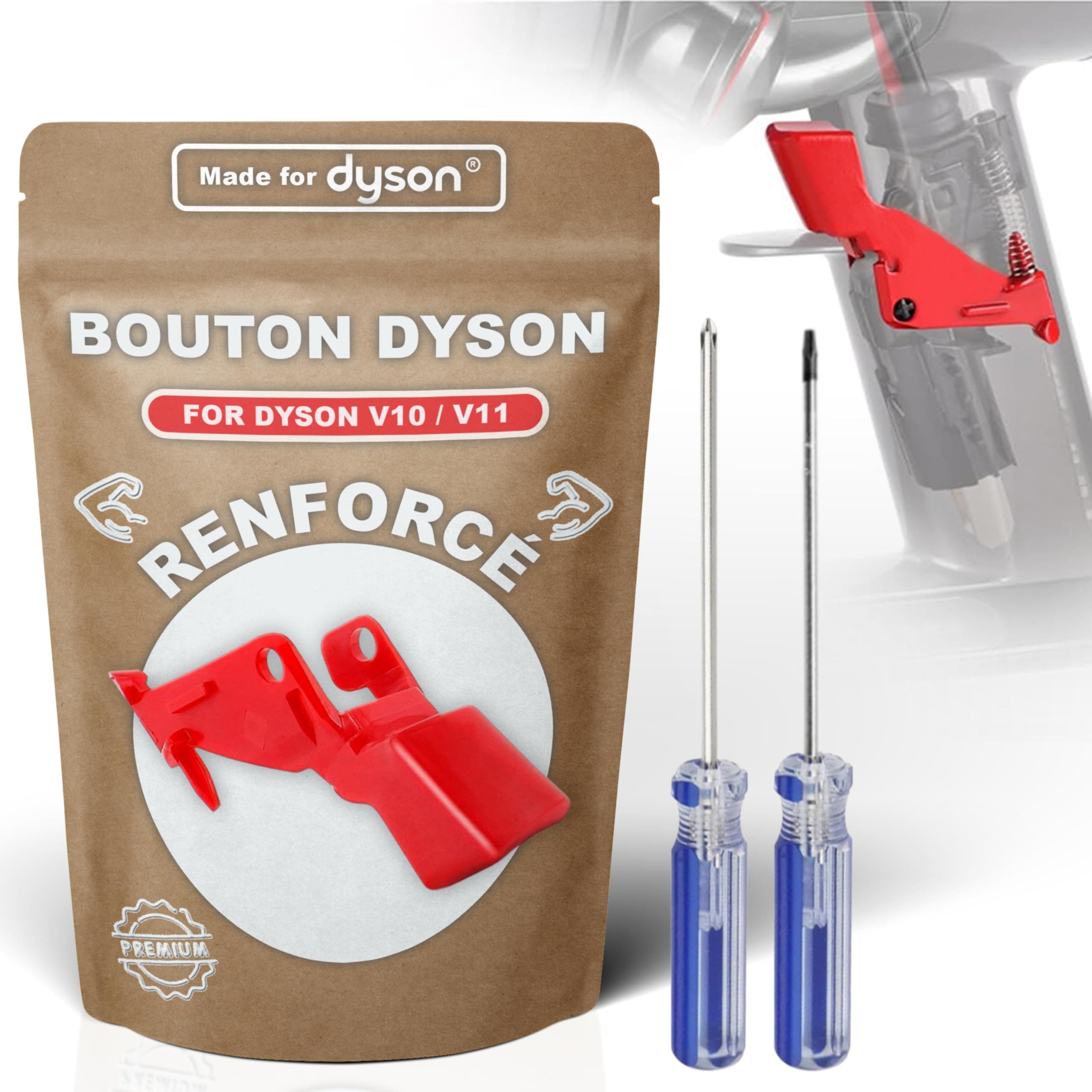 Heavy Duty Trigger Button Switch with Screwdriver Tools Compatible with Dyson V10 V11 SV12 SV14 and Compatible with Dyson V11 - Image 1