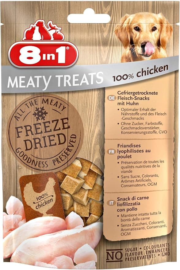 8in1 Meaty Treats Chicken 50g 32 XG - Image 1