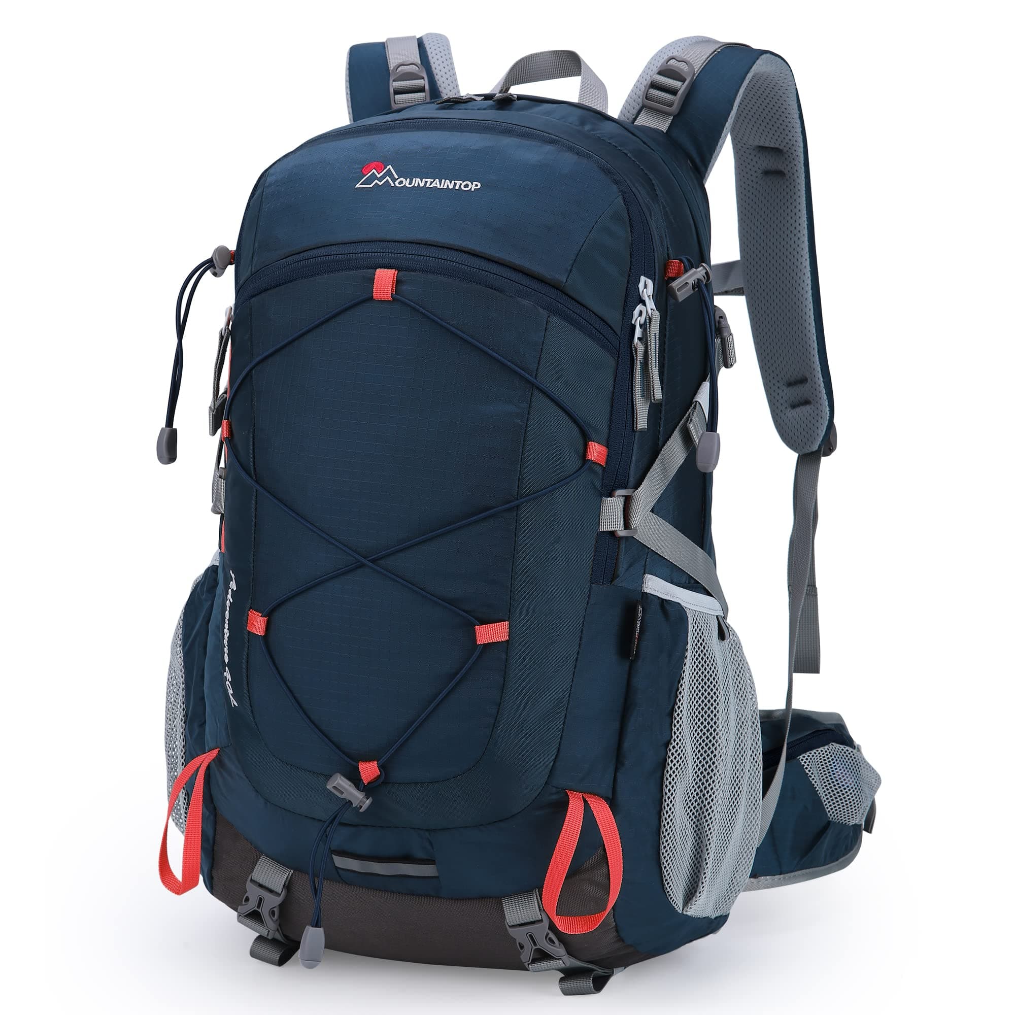 MOUNTAINTOP 40L Men's Women's Hiking Backpack Travel Backpack with Rain Cover for Travel Camping Trekking, 55 x 35 x 25 cm - Image 1