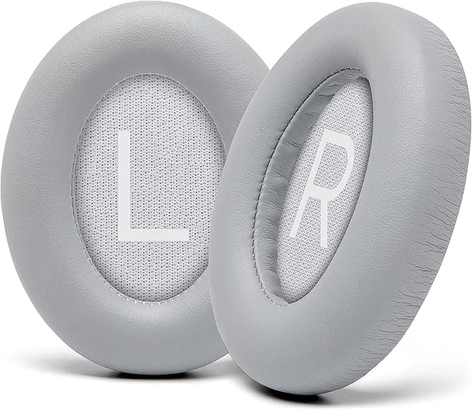 WC Wicked Cushions Upgraded Earpads for Bose Noise Cancelling 700 (NC700) Headphones - Soft Leather, Luxury Memory Foam, Increased Thickness, Extra Durable |Silver