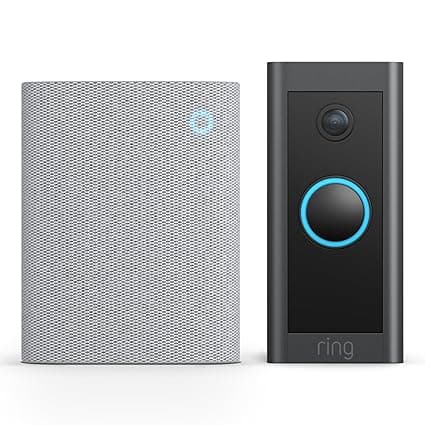 Ring Ring Sonnette vidéo filaire (Video Doorbell Wired) + Chime (3e gén.) | sonnette-caméra de surveillance, vidéo HD, raccordée (sonnette existante requise) | Essai de 30 jours à Ring Home