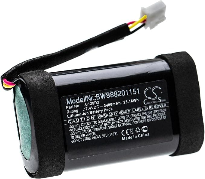 vhbw Battery Compatible with Bang & Olufsen BeoPlay A1 Speaker, Speakers (3400mAh, 7.4V, Li-ION) - Image 1