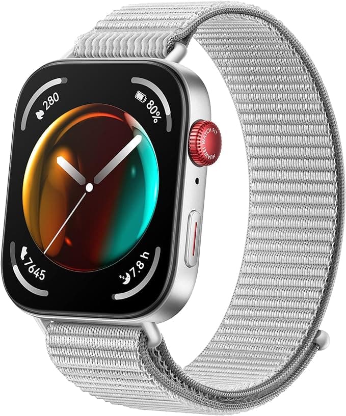 HUAWEI Watch FIT 3, 1.82" AMOLED Display, Ultra-Thin Design, Versatile Fitness Management, Full Health Management, Long-Life Battery, iOS & Android, GPS, Nylon Grey - Image 1