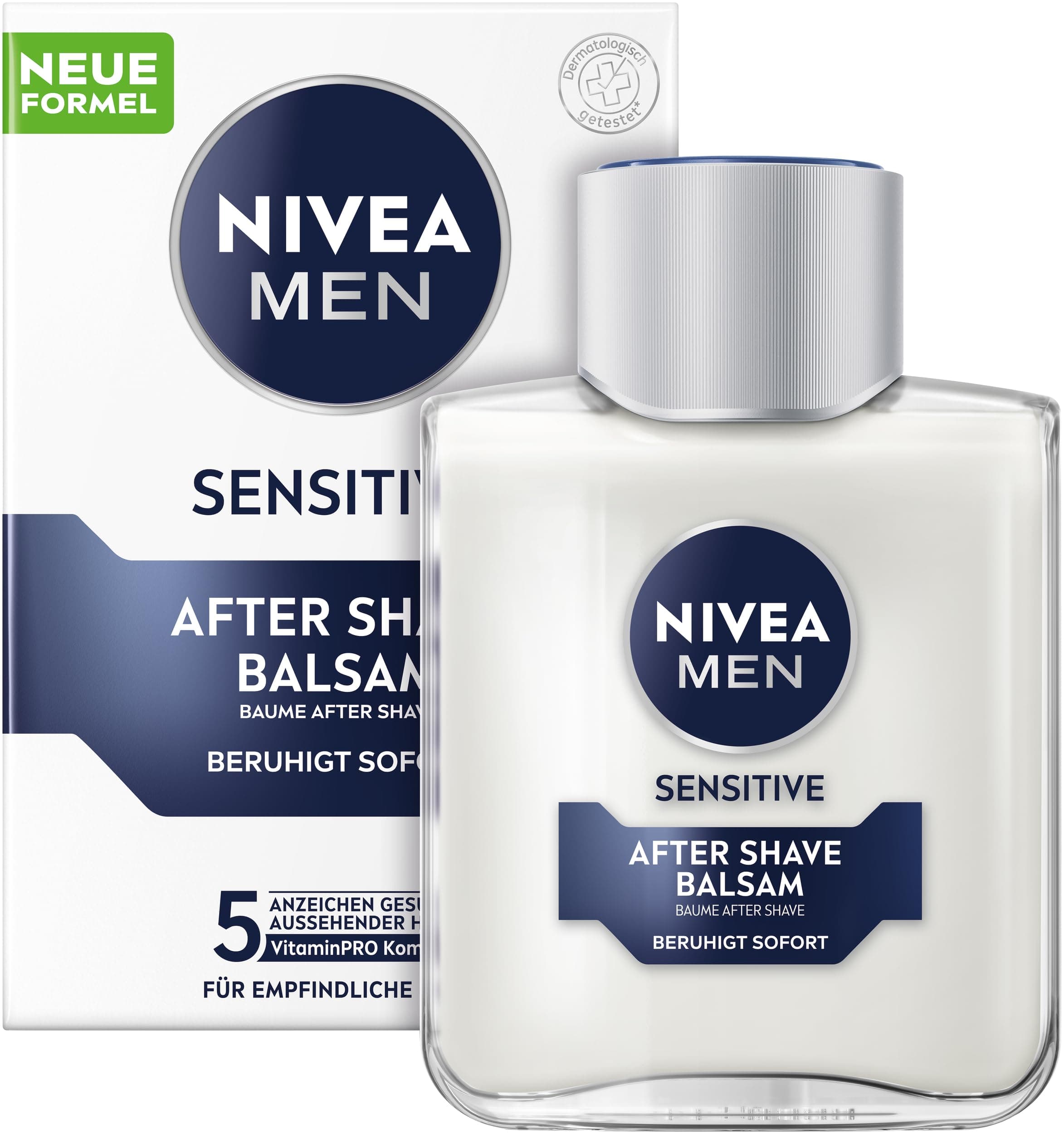 Nivea Men NIVEA MEN Sensitive After Shave Balm for Men Sensitive Skin - Soothing Shaving Treatment for Skin Irritation Relief (100ml)