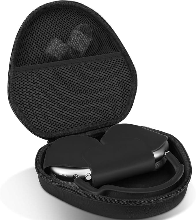 Hard Case Cover Case Compatible with Apple AirPods Max Wireless Bluetooth Headset (Black) - Image 1
