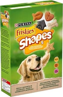 Purina Friskies Shapes Biscuits pour Chien avec Addition de vitamines, 8 boîtes de 400 g