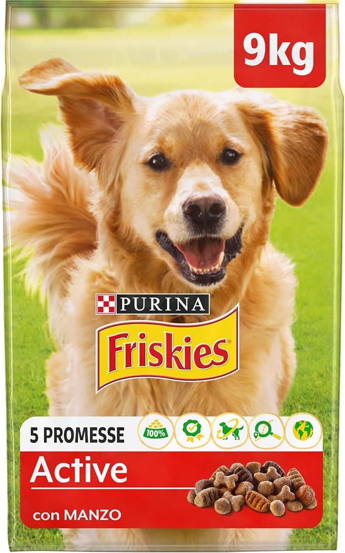 Purina Friskies Active Dry Dog with Beef 9 kg