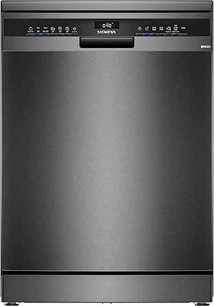 SIEMENS Dishwasher 60 cm SN23EC03ME, iQ300, varioSpeed Plus, Black Steel          [Energy Class B]