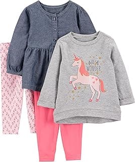 4-piece Long-sleeve Shirts And Pants Playwear Set Ensemble de pantalons Fille (lot de 1)