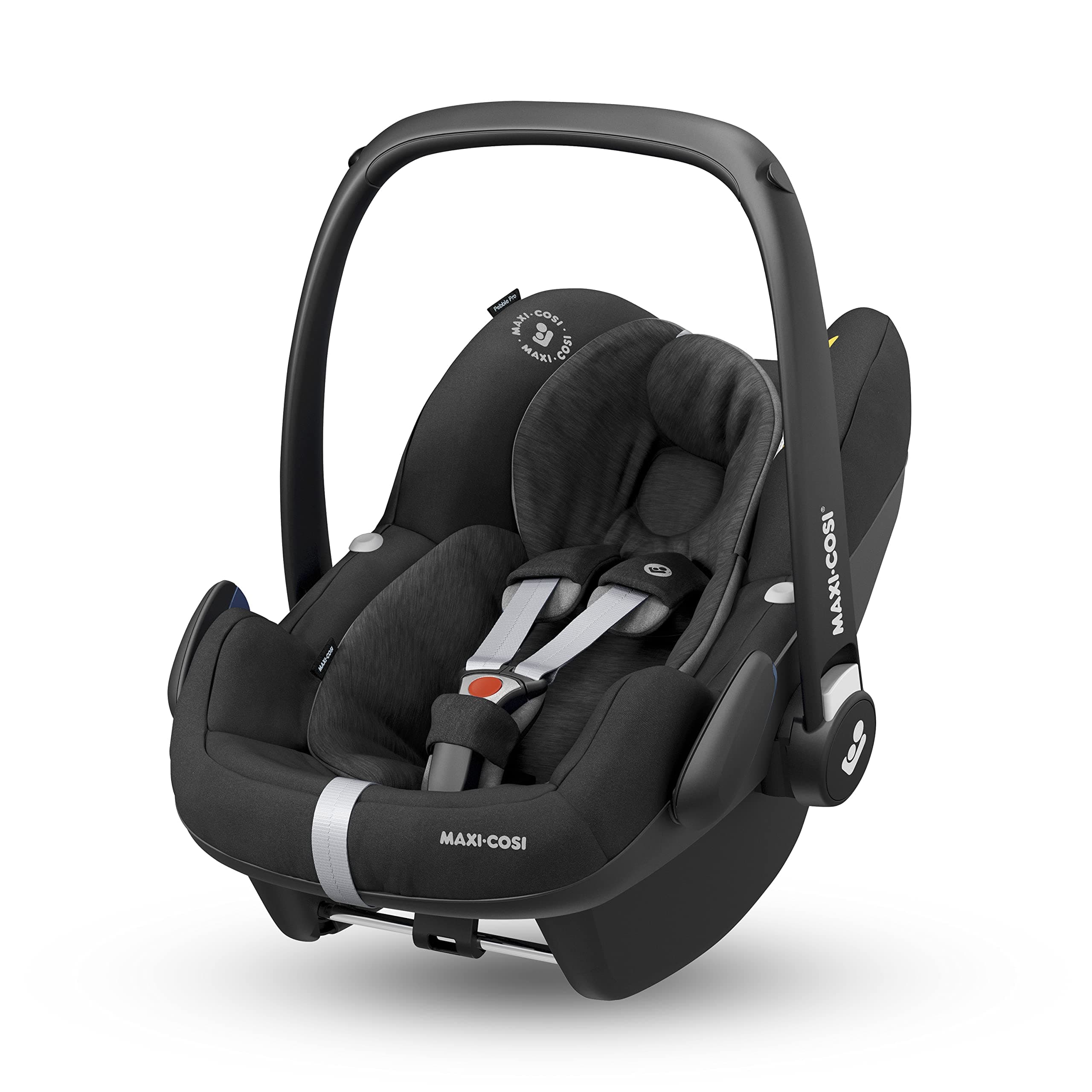 Maxi-Cosi Pebble Pro i-Size, Baby Car Seat, Newborn Baby Car Seat, Newborn to Approximately 12 Months, 45 to 75 cm, Essential Black - Image 1