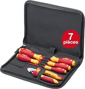 Wiha SoftFinish Electrician's Screwdriver Set 6 Pieces with Case