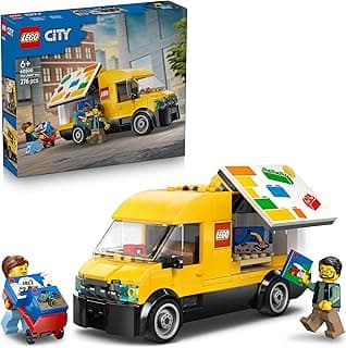 LEGO City : Le Van Jeu de Construction - Maquette de Camion avec 2 Minifigurines, Chariot & Accessoires - Idée de Cadeau d'anniversaire pour Garçon dès 6 Ans 60500
