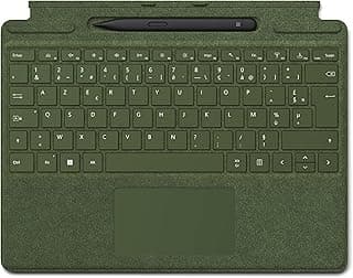 Signature Keyboard for Surface Pro X, 8 & 9 with Stylus Pen - Forest Green