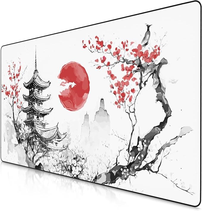 TITANWOLF XXL Gaming Mouse Pad, 1200 x 600 mm, Mouse Pad Mat, Extra Large Fabric Office Gamer Pad, Non-Slip Base, High Precision and Speed, for Roccat Razer Logitech Mouse Keyboards - Image 1