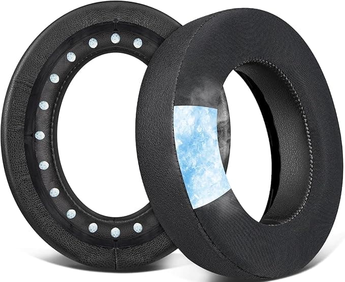 SOULWIT Cooling Gel Foam Cushion Pads for Corsair HS75 XB HS70/Pro HS60/Pro HS50/Pro Gaming Headsets with High Density Noise Isolation Foam