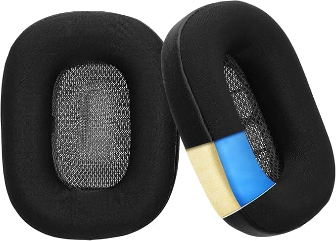 kwmobile 2 x Replacement Ear Pads Compatible with Apple AirPods Max - Foam Ear Pads for Headphones - Black