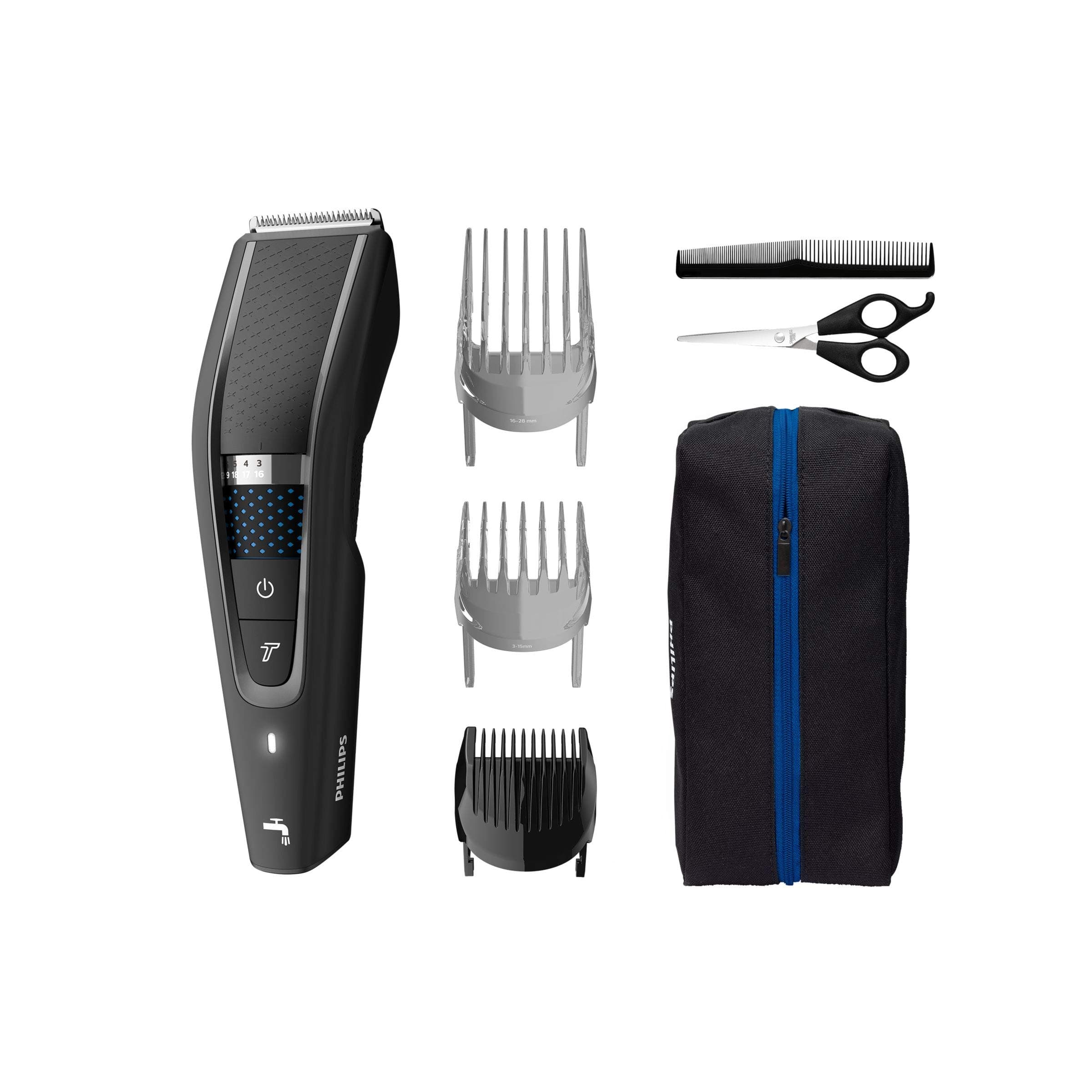 Philips Philips Series 5000 Hair and Beard Trimmer with Soft Case and Barber Kit (Model HC5632/15)
