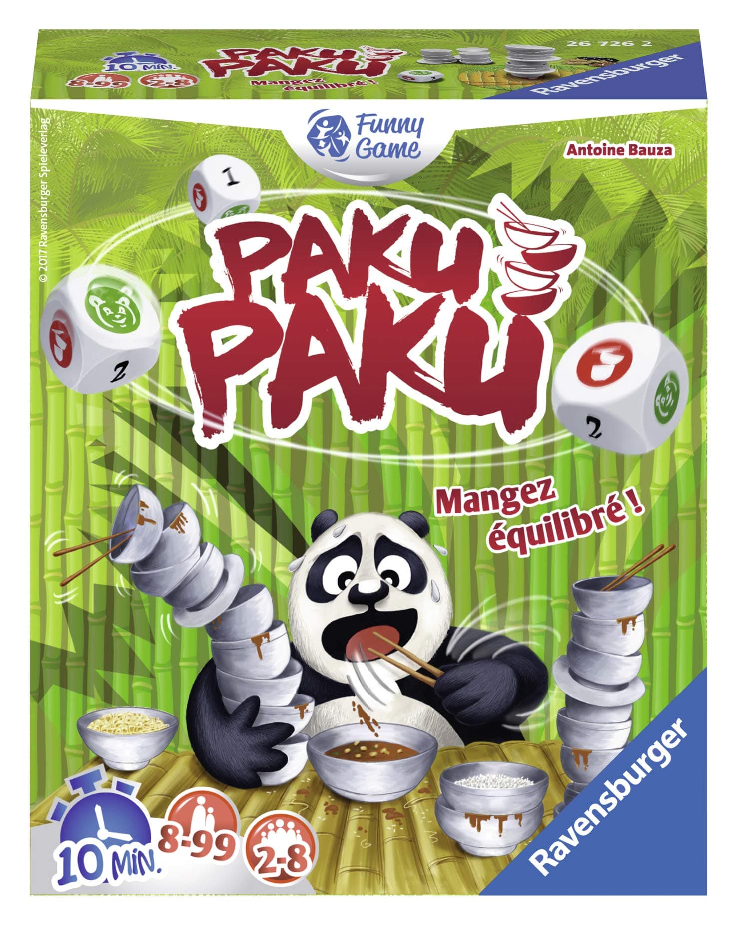 Ravensburger - Paku Paku - Party Game - Dice Game - Game of skill - with Family or Friends - from 8 years - from 2 to 8 Players - 26726 - Mixed - French Version - Image 1