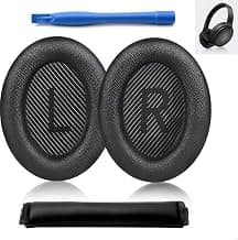 Headphone Cushion for Bose QuietComfort 35 & 35 II Earphone Earphone Ear Pads Protein Leather Soft Acoustic Foam with Cushion Beam Head Lever for Bose QC2/QC15/QC25/QC45/AE2/AE2i/AE2w