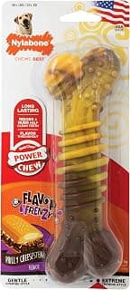 Dura Durable Dental Chew Toy, Textured Bone, Beef & Cheese Flavour, for Extra Large Dogs (+23kg), Powerful/Extreme Chew Dogs