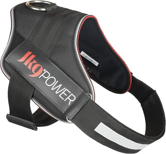 Julius-K9 Red Line Dog Harness with Patches without Handle Size L/1 Line Red - Image 1