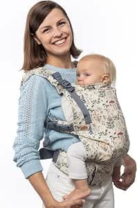 Boba X Baby Carrier - Scalable from Birth to Early Childhood, Ergonomic 2-in-1 Baby Carrier with Cross Straps (Winter Garden)