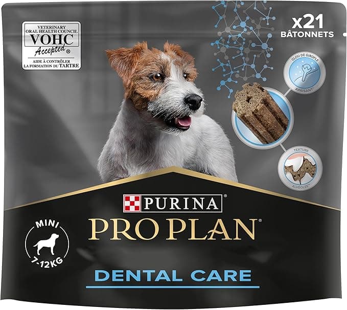 PURINA PRO PLAN | DENTAL CARE | Chew Sticks for Small and Mini Adult Dogs | Reduces Tartar Formation, Cleans Even Hard to Access Teeth | Bag | Pack of 5 x 21 Sticks